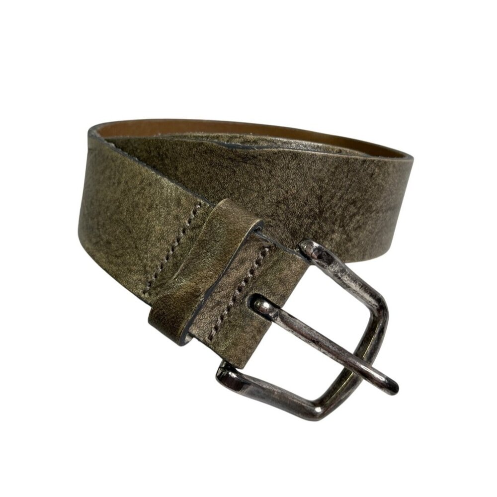 Diesel Mens Distressed Brown Leather Belt 95/38